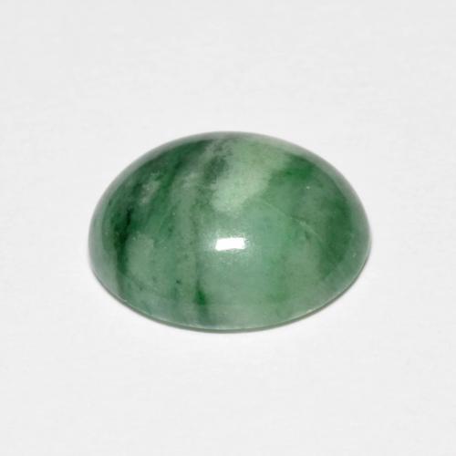 Jadeíta verde natural de 3,97 ct, corte óvalo, opaco