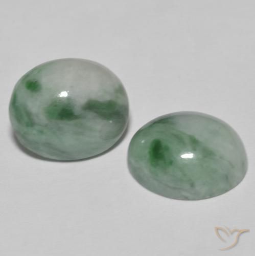 9.78ctw Natural Medium Light Green Jadeíta, Ovalada, Opaco