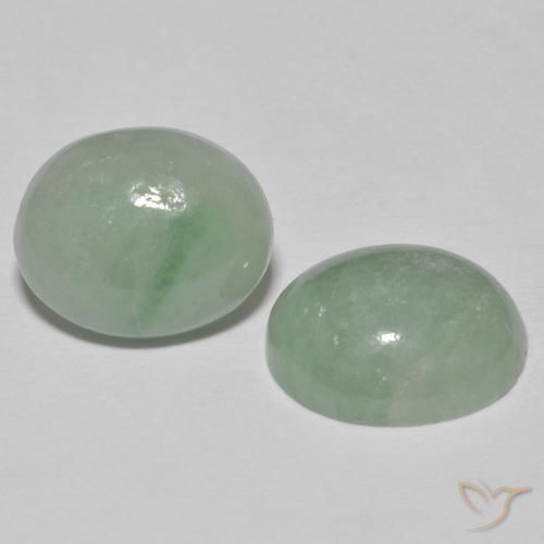 10.08ctw Natural Medium Light Green Jadeíta, Ovalada, Opaco