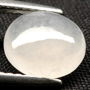 Jadeíta Blanco natural de 3.13 ct, Corte Óvalo, Opaco