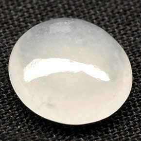 Jadeíta Blanco natural de 3.13 ct, Corte Óvalo, Opaco