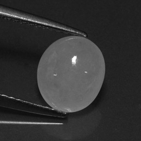 Jadeíta Blanco natural de 2.20 ct, Corte Óvalo, Translúcido