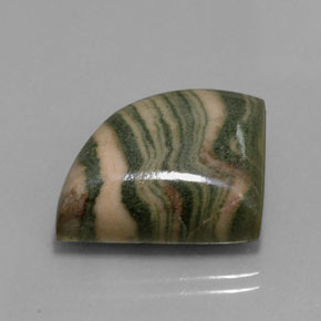 Jaspe multicolor natural de 24,83 ct, forma elegante, opaco