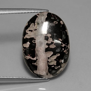 Jaspe multicolor natural de 7,68 ct, corte óvalo, opaco