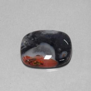 Jaspe multicolor natural de 10,78 ct, corte cojín, opaco