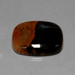 Jaspe multicolor natural de 9,86 ct, transparente, transparente / translúcido