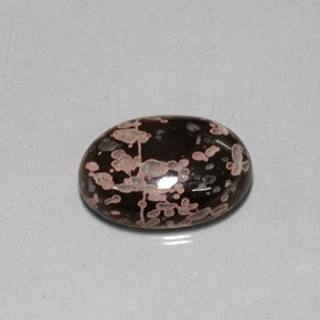 Jaspe multicolor natural de 10,06 ct, corte óvalo, opaco