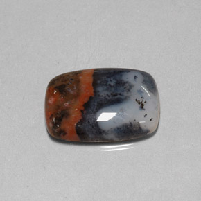 Jaspe multicolor natural de 10,67 ct, corte cojín, opaco