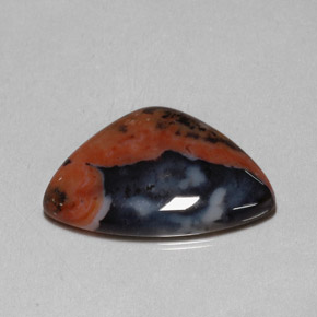 Jaspe multicolor natural de 10,63 ct, forma elegante, opaco