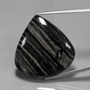 Jaspe multicolor natural de 42,50 ct, en forma de pera, opaco