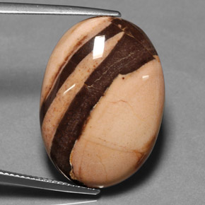 Jaspe multicolor natural de 27,00 ct, corte óvalo, opaco