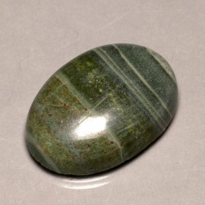Jaspe multicolor natural de 37,88 ct, corte óvalo, opaco
