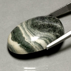 Jaspe multicolor natural de 37,67 ct, corte óvalo, opaco