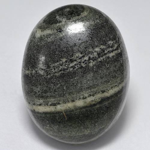 Jaspe multicolor natural de 41,73 ct, corte óvalo, opaco