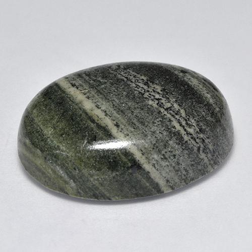 Jaspe multicolor natural de 41,73 ct, corte óvalo, opaco