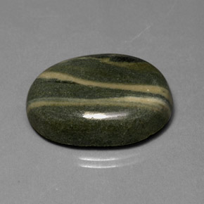 Jaspe multicolor natural de 37,53 ct, corte óvalo, opaco