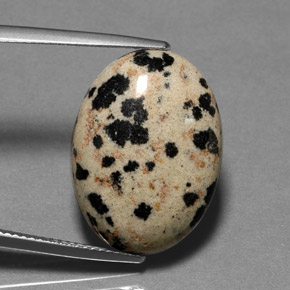 Jaspe multicolor natural de 14,11 ct, corte óvalo, opaco