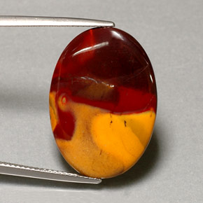 Jaspe Multicolor natural de 12.49 ct, Corte Óvalo, Opaco