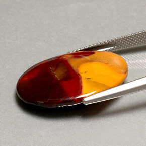 Jaspe Multicolor natural de 12.49 ct, Corte Óvalo, Opaco