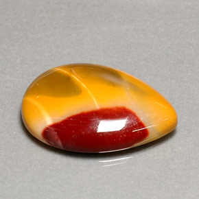 Jaspe multicolor natural de 16,18 ct, en forma de pera, opaco