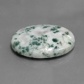 Jaspe multicolor natural de 17,60 ct, corte óvalo, opaco