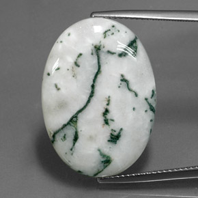 Jaspe multicolor natural de 17,46 ct, corte óvalo, opaco
