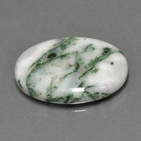 Jaspe Multicolor natural de 17.23 ct, Corte Óvalo, Opaco