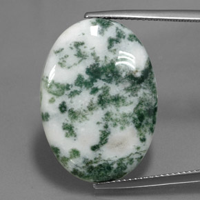Jaspe multicolor natural de 17,45 ct, corte óvalo, opaco