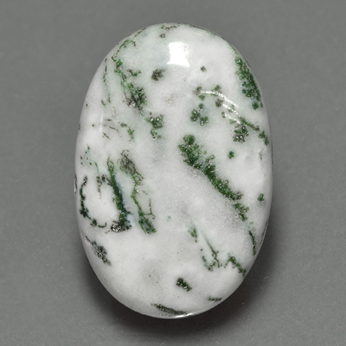 Jaspe multicolor natural de 16,14 ct, corte óvalo, opaco