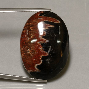Jaspe multicolor natural de 27,38 ct, corte óvalo, opaco