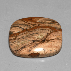 Jaspe multicolor natural de 38,85 ct, corte cojín, opaco