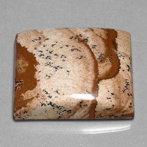 Jaspe multicolor natural de 40,54 ct, baguette, opaco