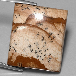 Jaspe multicolor natural de 40,54 ct, baguette, opaco