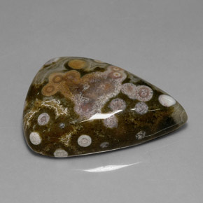 Jaspe multicolor natural de 39,82 ct, trillón, opaco