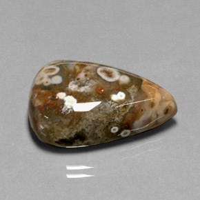 Jaspe multicolor natural de 20,99 ct, en forma de pera, opaco