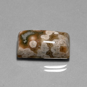 Jaspe multicolor natural de 15,49 ct, baguette, opaco