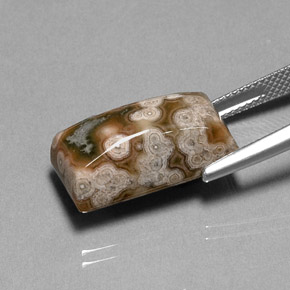 Jaspe multicolor natural de 15,49 ct, baguette, opaco
