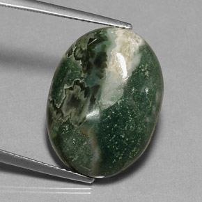 Jaspe multicolor natural de 13,88 ct, corte óvalo, opaco