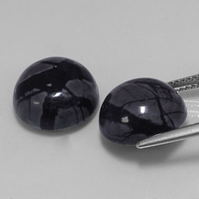 Gemas de Jaspe Multicolor natural de  ct, Corte Redondo, Opaco