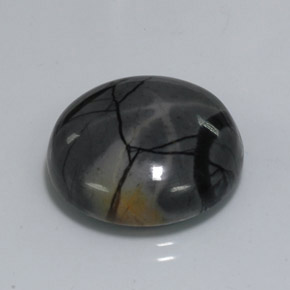 Jaspe multicolor natural de 18,77 ct, corte redondo, opaco
