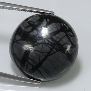 Jaspe multicolor natural de 19,08 ct, corte redondo, opaco