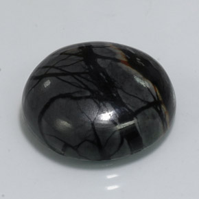 Jaspe multicolor natural de 20,85 ct, corte redondo, opaco