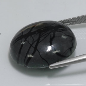Jaspe multicolor natural de 20,85 ct, corte redondo, opaco