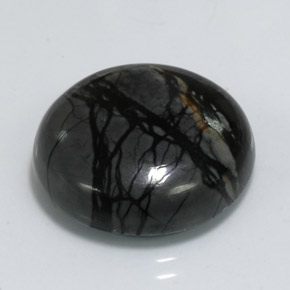 Jaspe multicolor natural de 19,32 ct, corte redondo, opaco