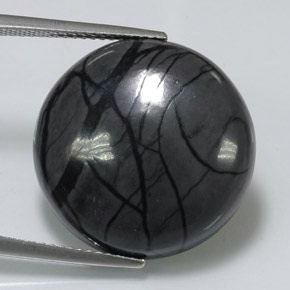 Jaspe multicolor natural de 19,71 ct, corte redondo, opaco
