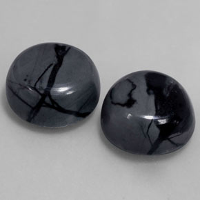 Gemas de jaspe multicolor natural de  ct, corte redondo, opaco