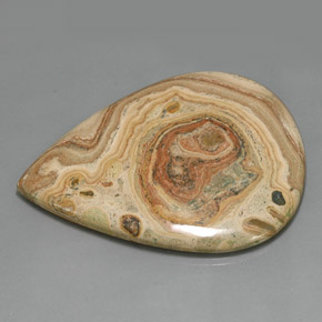 Jaspe Multicolor natural de 134.40 ct, En forma de pera, Opaco