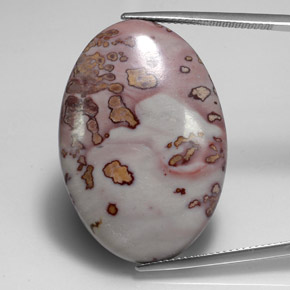 Jaspe multicolor natural de 32,70 ct, corte óvalo, opaco