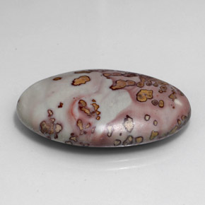 Jaspe multicolor natural de 32,70 ct, corte óvalo, opaco