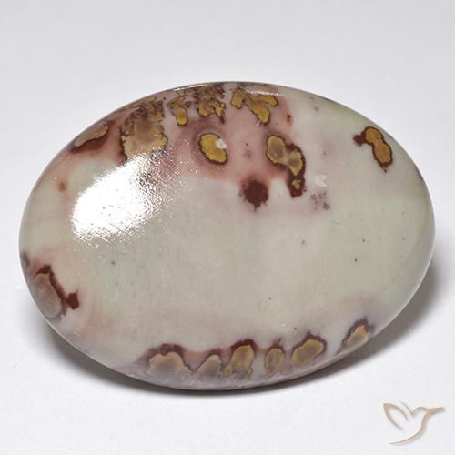 Jaspe Multicolor natural de 37.10 ct, Ovalada, Opaco